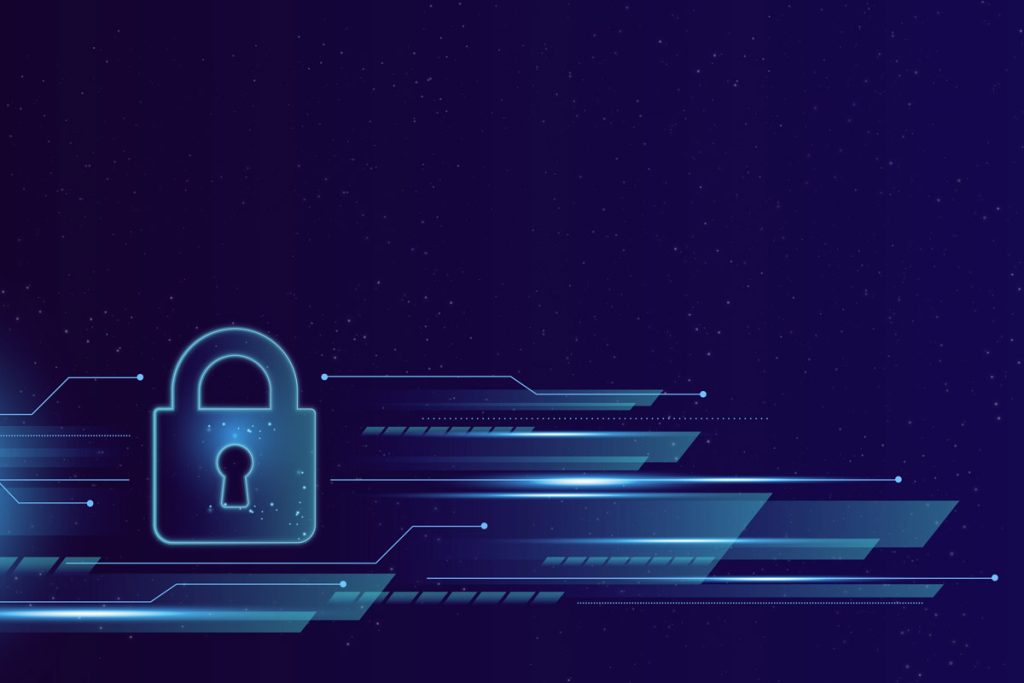 Ilustrasi cyber security yang menuju transisi.