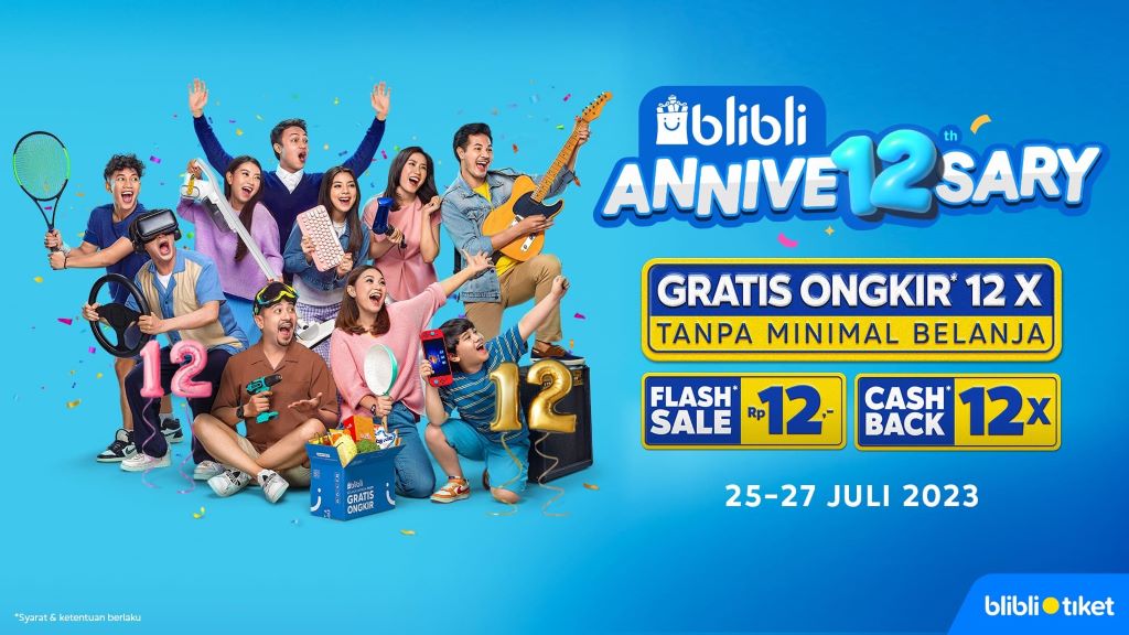 Program Blibli Annive12sary untuk ulang tahun ke-12 Blibli.