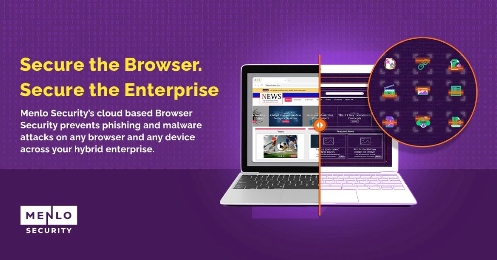 Produk cyber security dari Menlo Security dapat melindungi peramban.