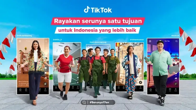 Selama bulan Agustus, TikTok akan mengajak komunitas TikTok dan masyarakat untuk membangkitkan semangat juang menuju satu tujuan Indonesia yang lebih baik melalui berbagai program seru.