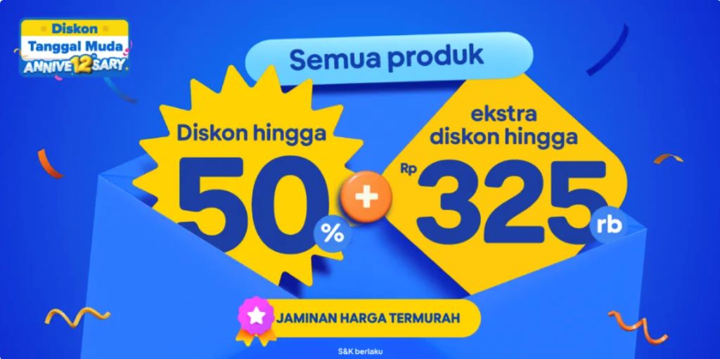 DTM (Diskon Tanggal Muda) tiket.com.