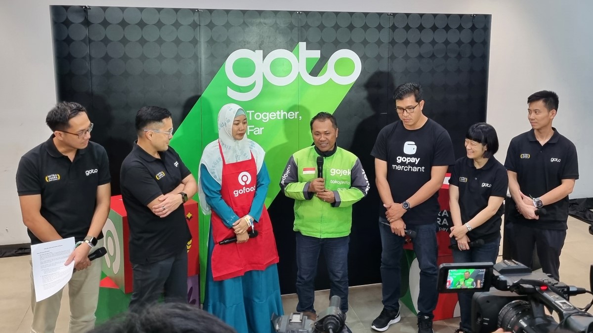 Sesi konferensi pers Mitra Juara Gojek & GoPay 2025.