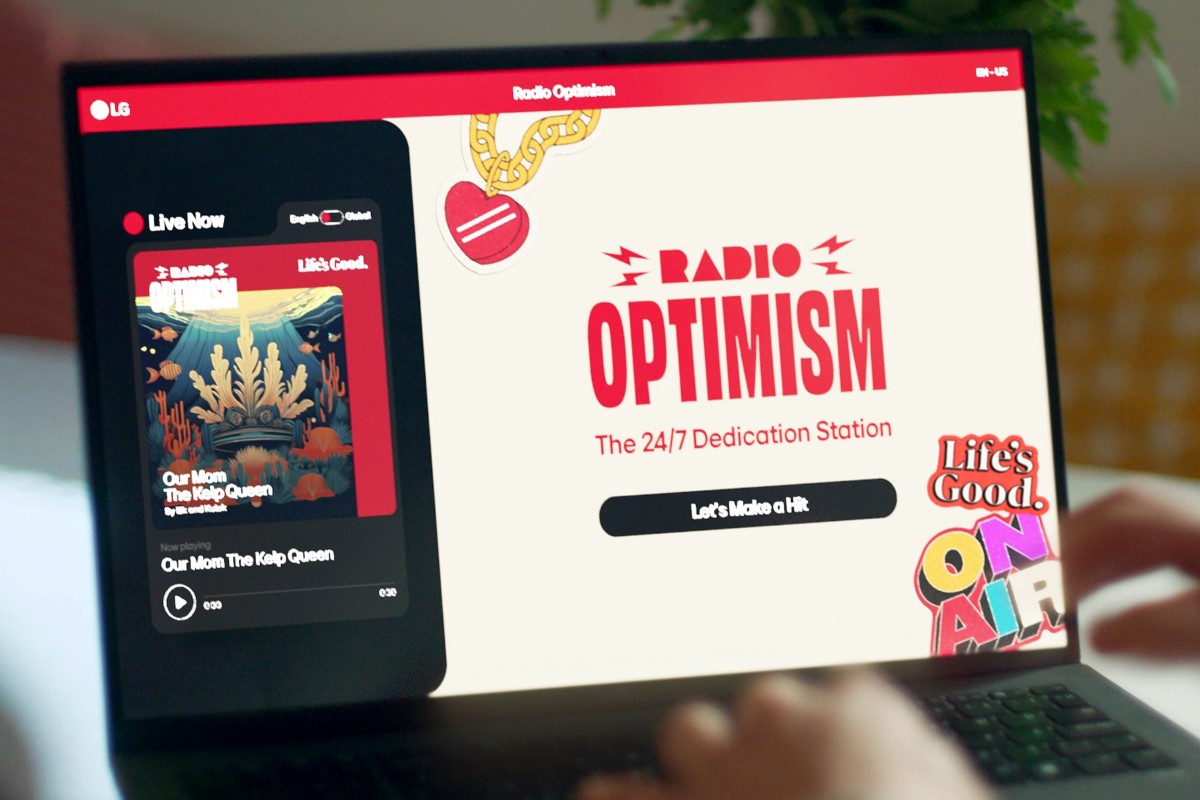 Situs web Radio Optimism.