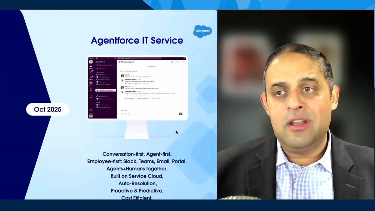 Kishan Chetan (EVP & GM, Service Cloud, Salesforce).