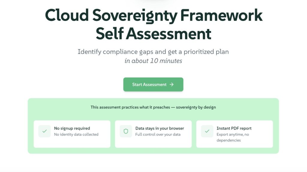 SUSE Cloud Sovereignty Framework Self Assessment.