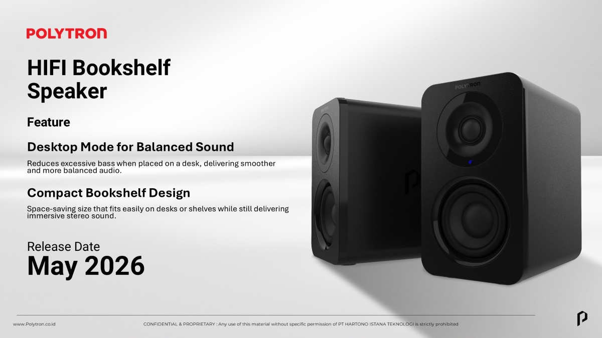 Polytron HIFI Bookshelf Speaker.