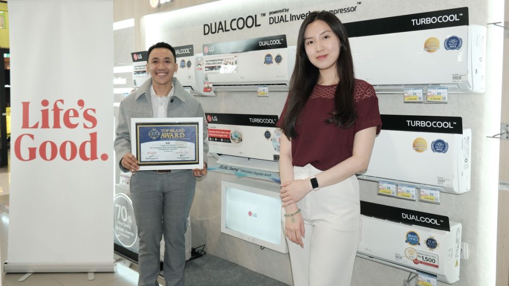AC LG mendapatkan Top Brand Award 2026.
