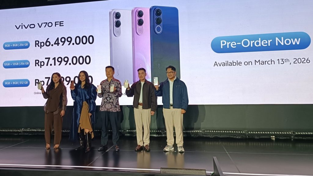 vivo luncurkan vivo seri V70: vivo V70 dan vivo V70 FE.