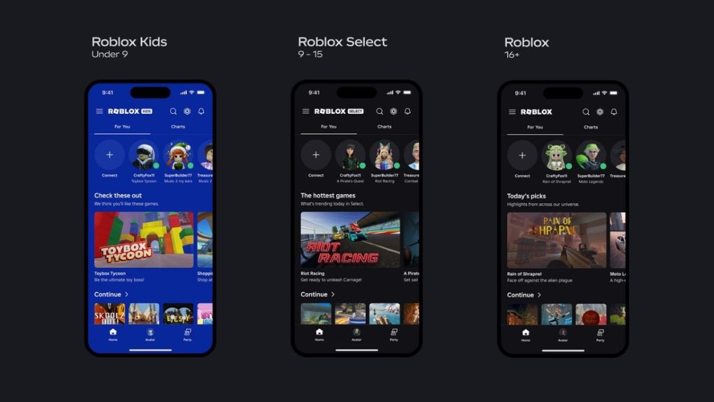 Roblox umumkan Roblox Kids dan Roblox Select.
