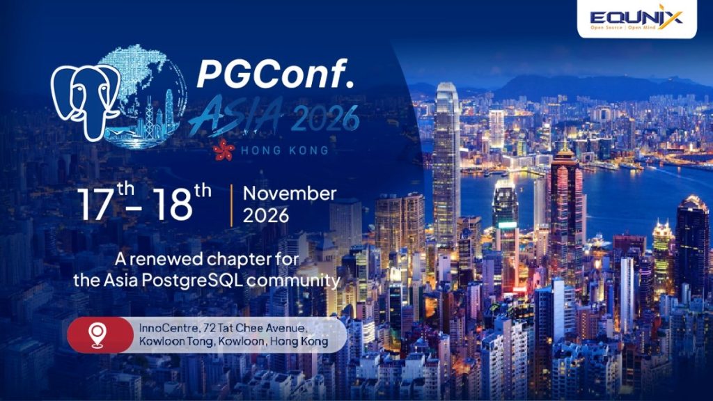 Equnix dipercaya menjadi sponsor platinum PGConf.Asia 2026.