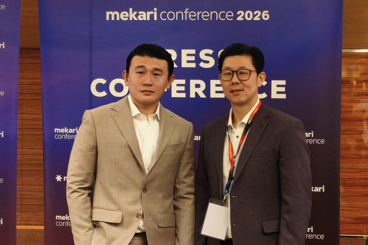 Suwandi Soh (kanan) dan Dicky Ie di Mekari Conference 2026.